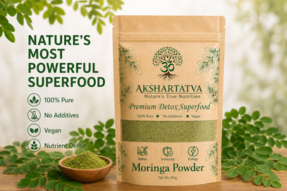 AKSHARTATVA Moringa Powder 150g | 100% Pure Moringa Leaf Powder | Natural Superfood